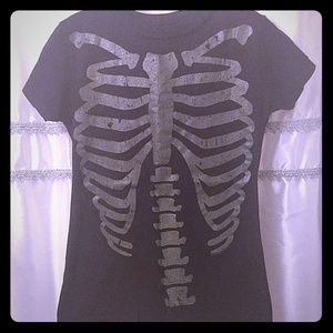 Kreepsville666 Ribcage Skeleton Halloween Tee